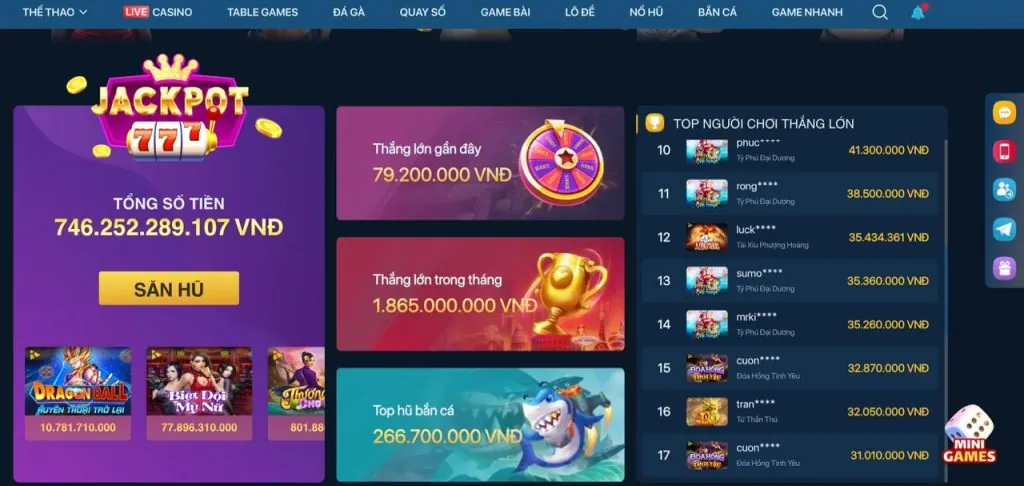 Lợi ích khi chơi tại 7ball code